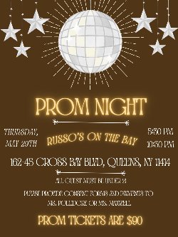 Senior Prom Flyer